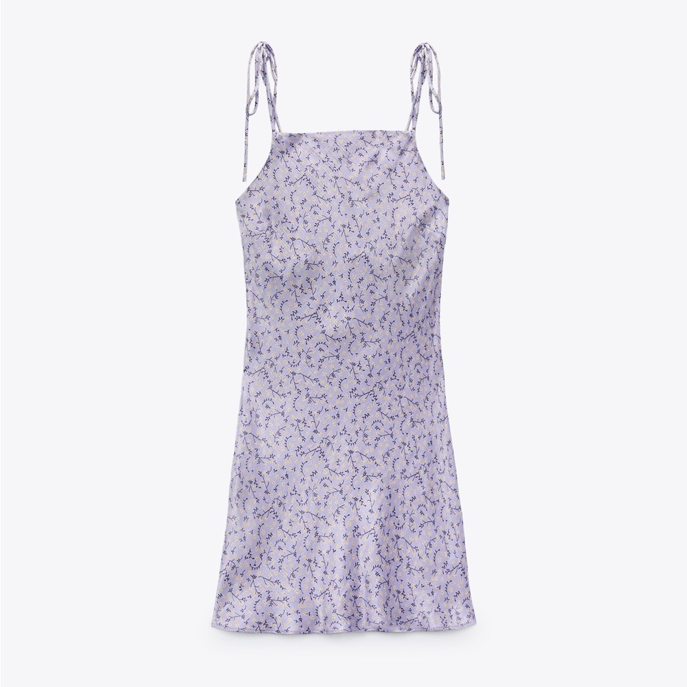 ZARA satin mini dress